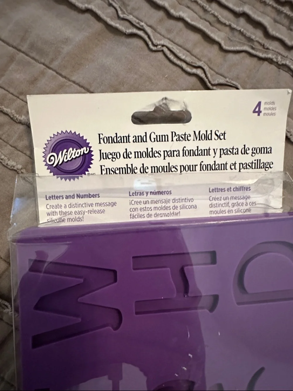 Wilton Fondant and Gum Paste Letter & Number Mold Set